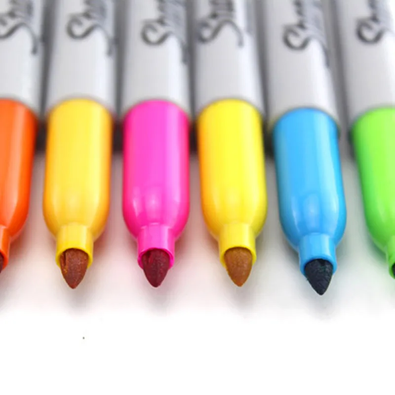 Online Sharpie Marker Pen Set 12 24 Farbige Fein Kugel Für Schule   Büro Zeichnung Design Farben Kunst Marker Liefert Schreibwaren