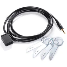 For Ford Focus Mondeo 6000 CD 3.5mm AUX Input Audio Adapter Cable For iPhone/iPod/mp3 player + Radio Removal Key CY001-CN