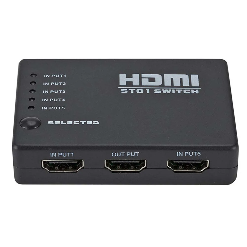 YuBeter 1080 P HDMI видеоразветвитель HDMI разделитель, сплиттер для PS3 HDTV DVD HD DVR с ИК-пульта дистанционного управления 3/5 Порты и разъёмы дополнительно