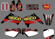 GRAPHICS & BACKGROUND DECAL STICKER Kit for Honda CR85R CR85 LIQUID COOLED 2 STROKES 2003 04 05 06 07 08 09 10 11 2012 CR 85 85R