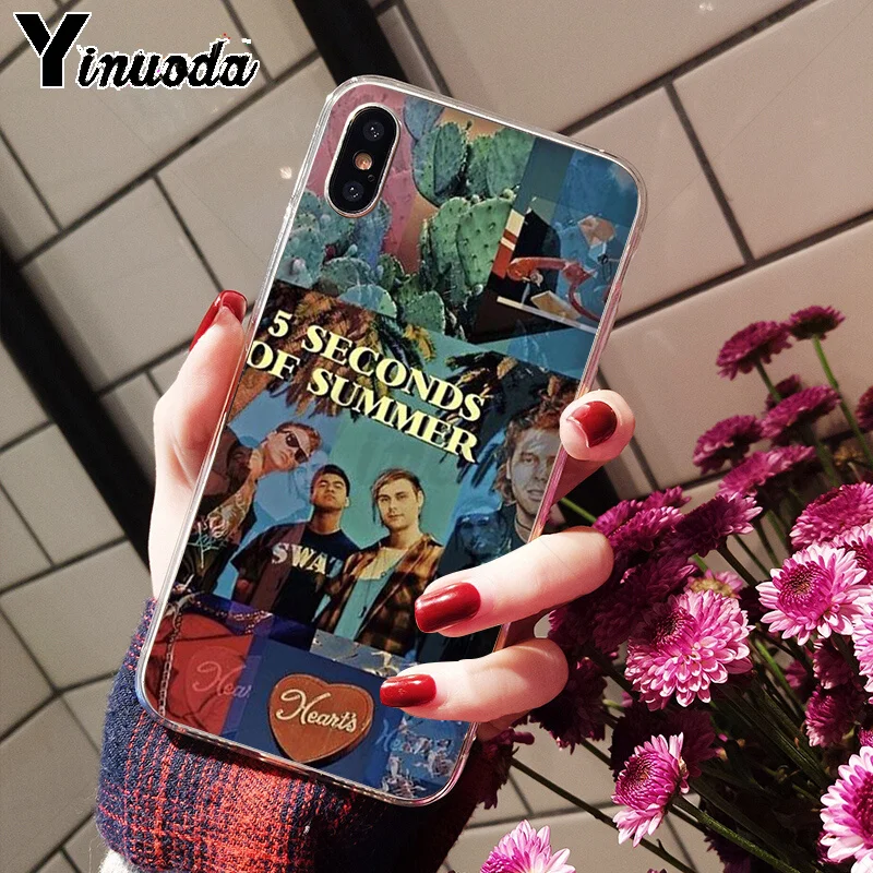 Yinuoda 5Sos band YOUNGBLOOD 5 секунд лета TPU чехол для телефона чехол для iPhone 5 5Sx 6 7 7plus 8 8Plus X XS MAX XR