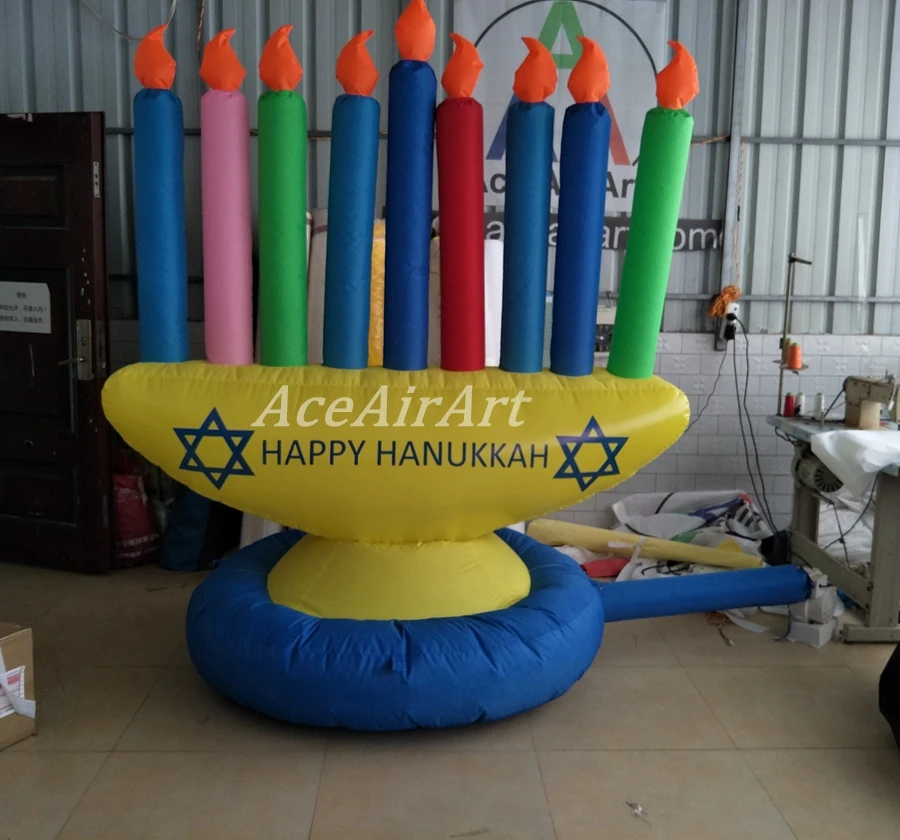  Giant Inflatable Hanukkah candle Decorations For Jews Holiday