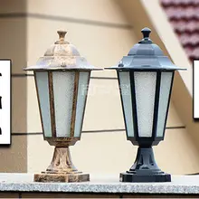 Европейская вилла светодиодные гладить glassloft коридор Водонепроницаемый открытый штендер капитель Освещение лампа загорается Домашний Декор подарок