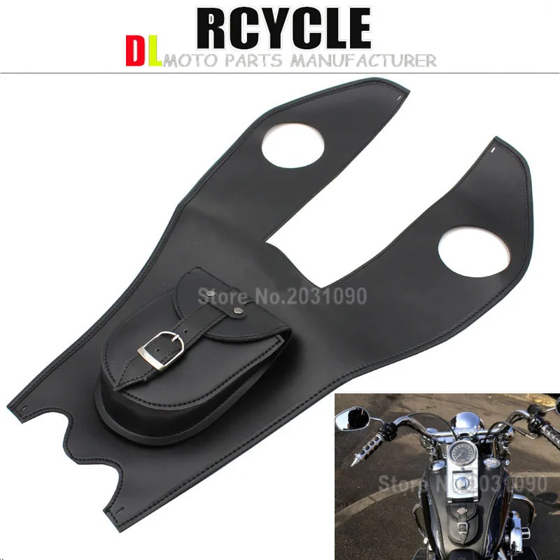 Черный кожаный чехол-бабочка для Harley Dyna Road King | Автомобили и мотоциклы