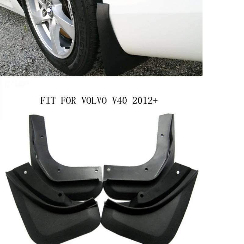 Fit For VOLVO V40 Hatchback 2013-2017 2014 2015 2016 Set Molded Car Mud Flaps Mudflaps Splash Guards Flap Mudguards Fender | Автомобили и
