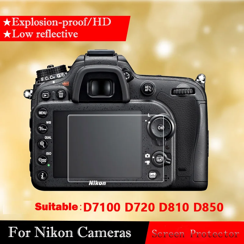 Original Tempered Glass Screen Protector For Nikon D7100 D7200 D500