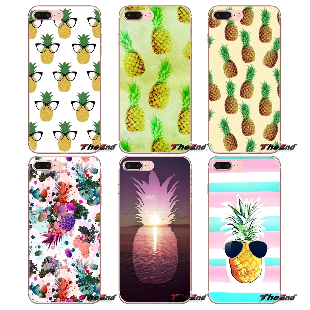 

Soft Case For Huawei G7 G8 P7 P8 P9 Lite Honor 4C 5X 5C 6X Mate 7 8 9 Y3 Y5 Y6 II 2 Pro 2017 Cartoon Pineapple Pattern Fruit Art