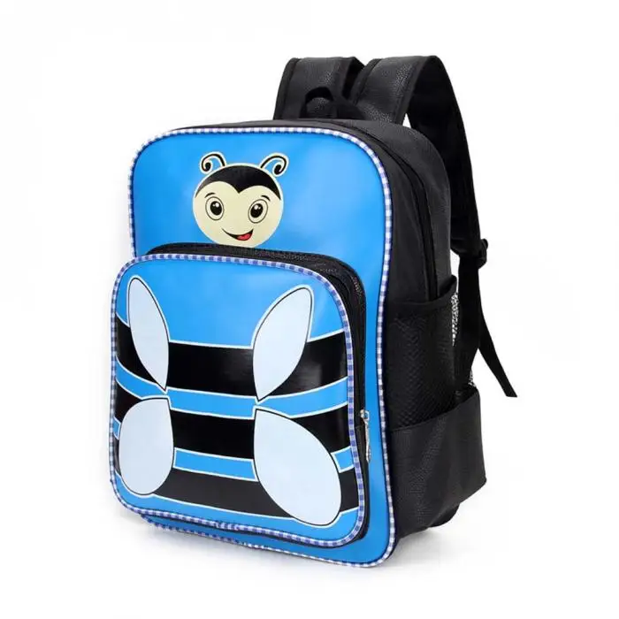 Hot Selling Cute Bee Print Backpack Kids School Bags for Girls Boys Cartoon Pattern Children Backpacks-B5