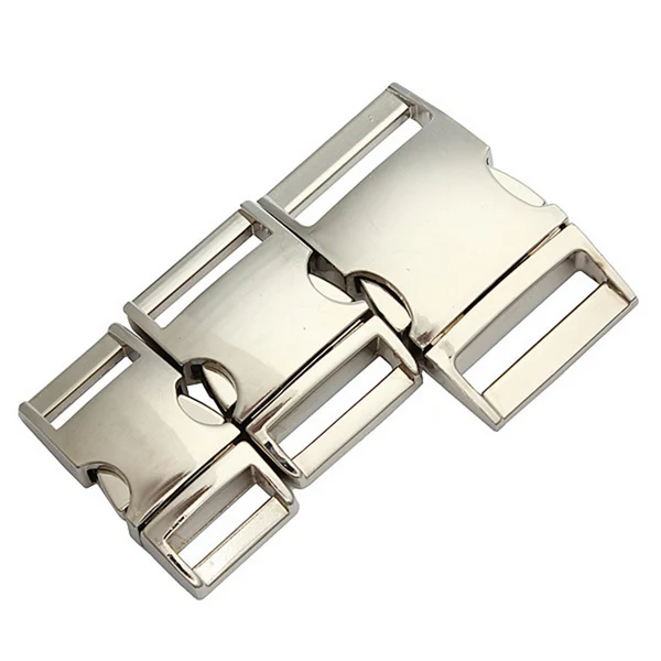 

Side Release Contoured Curved Metal Buckle for Bag DIY Paracord Buckles For Bracelet Bag Dog Collar Accessories 10/15/20/25mm