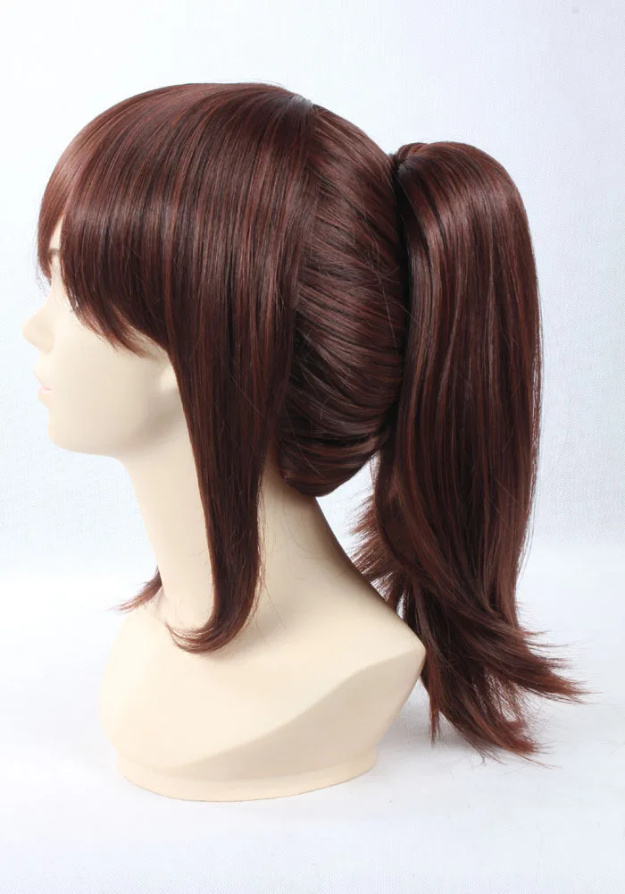 brown ponytail wig