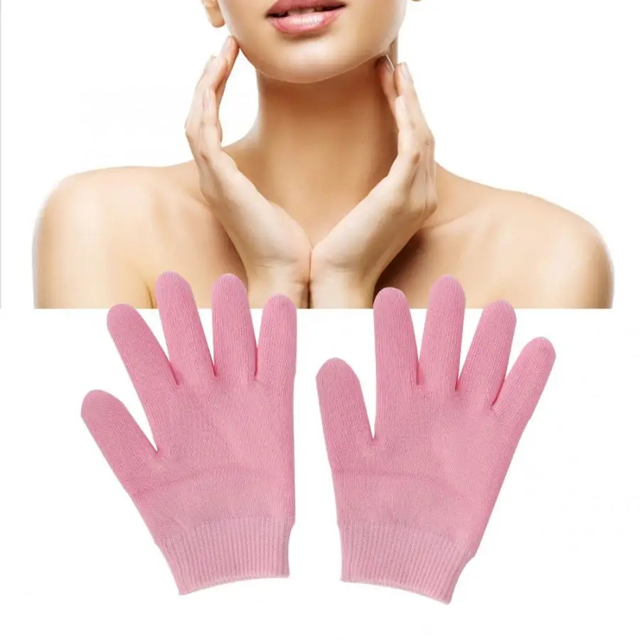 1 pair Spa Essential Oil Gel Gloves Whitening Exfoliating Moisturizing Treatment Hands Care