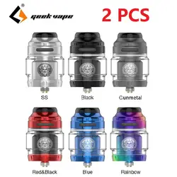 2 шт./лот Vape Танк Geekvape Zeus X RTA 4,5 ml/2 мл Ёмкость бака с одной/двойной катушкой построить корпус электронная сигарета распылитель RTA VS Zeus двойной