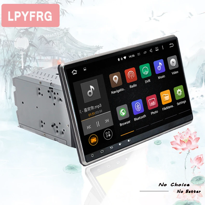 Flash Deal 2 din android 9.0 Car DVD Radio Player 1024X600 WiFi 8 Core 64g For Nissan TOYOTA Volkswagen universal GPS Navigation Map 10.1" 2