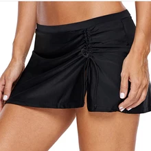 Женская сексуальная одежда для плавания с боковым галстуком, хипстерские бикини с оборками, юбка для плавания, трусы с подкладкой, пляжная одежда, купальные костюмы