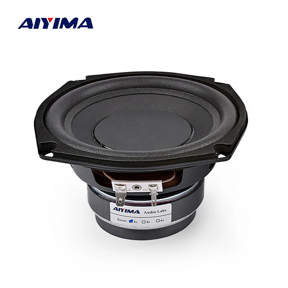 AIYIMA 5.25 Inch Audio Subwoofer Dual Magnetic High Power Fever 4 8 Ohm 100 W Woofer Loudspeaker DIY Sound System|Bookshelf Speakers| - AliExpress