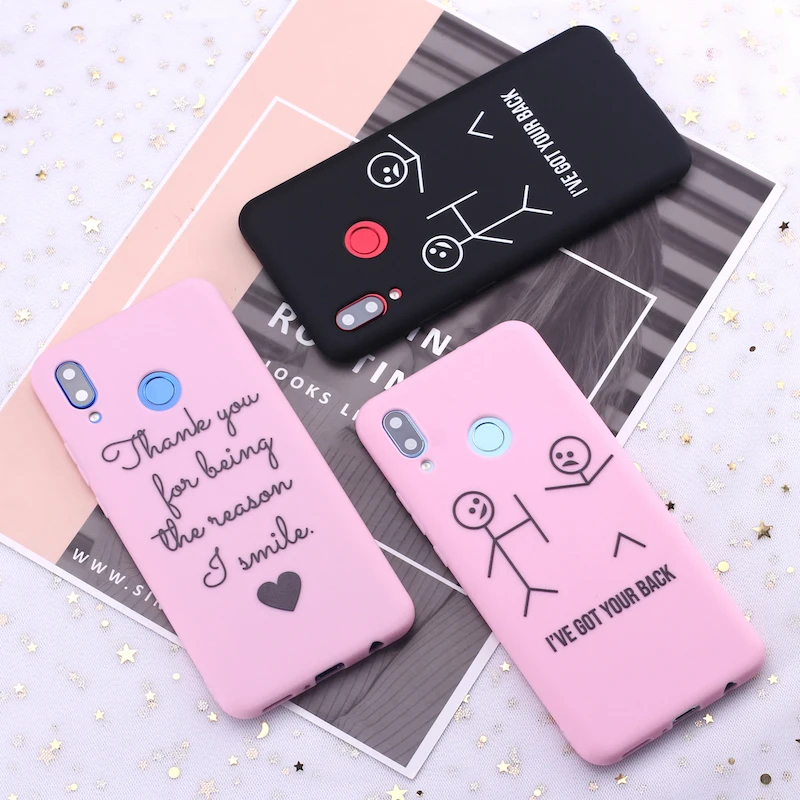 

For Xiaomi Mi Redmi Note 5 6 7 8 9 lite Pro Plus Cute Love Quote Got your Back Candy Silicone Phone Case Cover Capa Fundas Coque