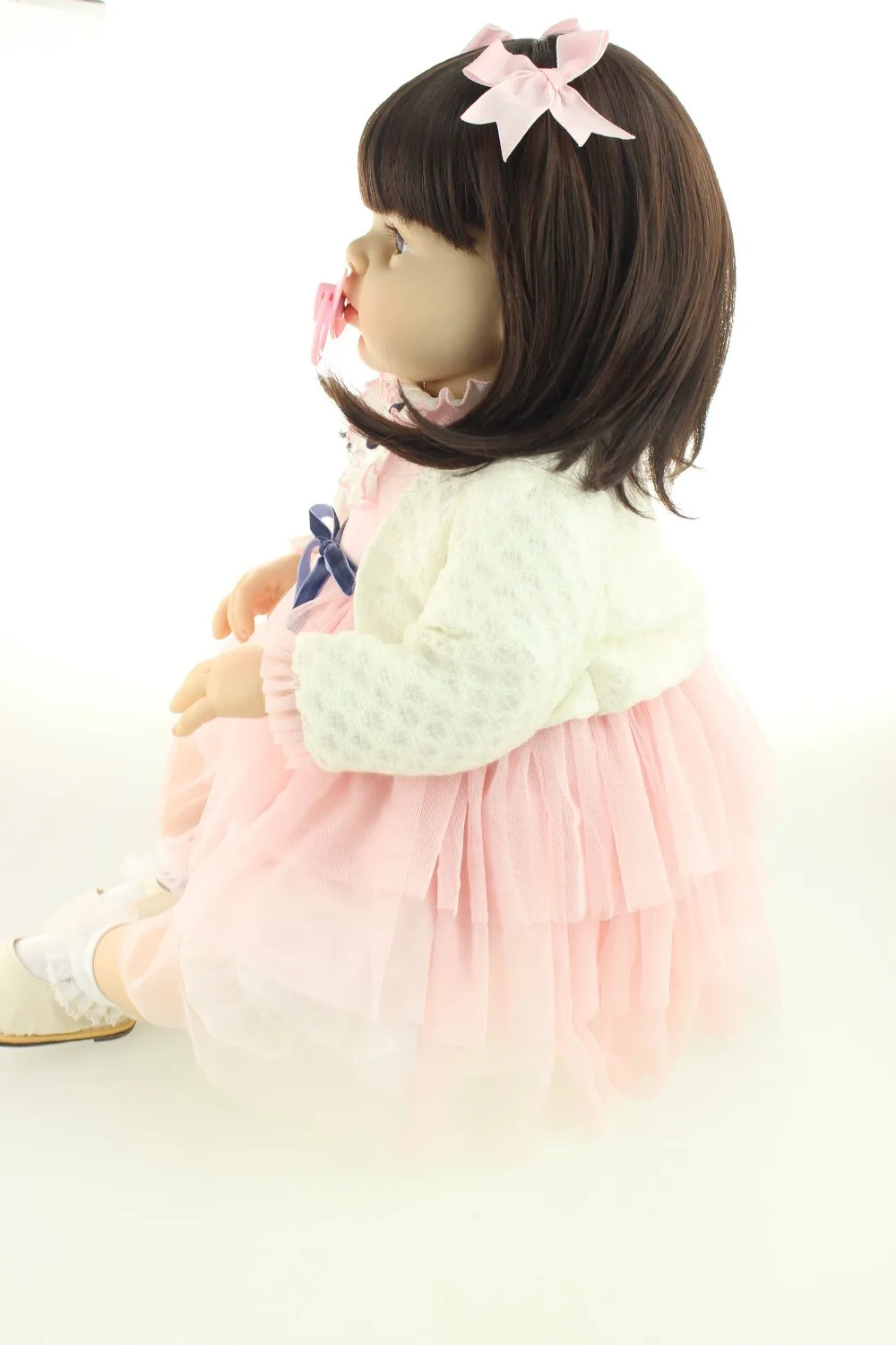 NPK модная Реалистичная кукла новорожденного малыша мягкий силиконовый винил