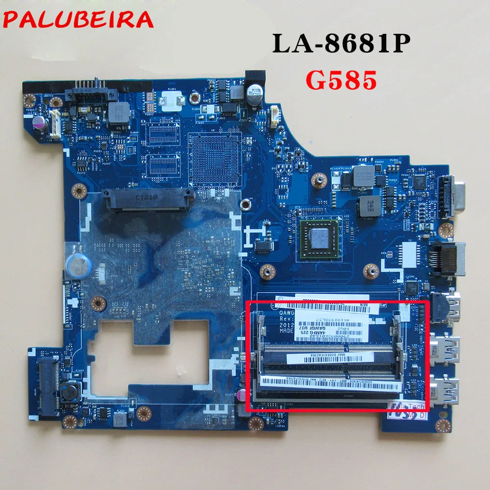 PALUBEIRA для Lenovo G585 ноутбук QAWGE LA 8681P материнская плата 100% тестирование|Материнские