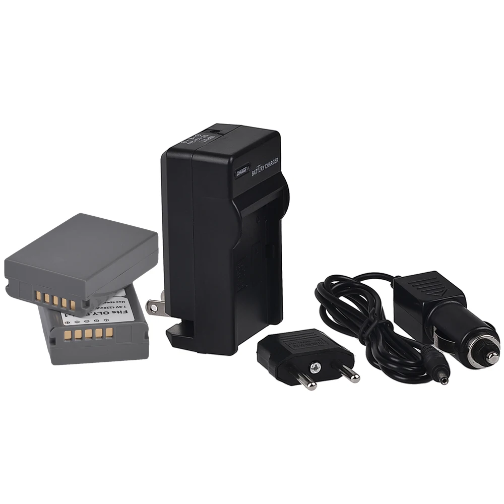

2pcs* 1220mAh BLN-1 Battery + Charger for Olympus BCN-1, BCN1, BCN 1, BLN-1, BLN1, BLN 1