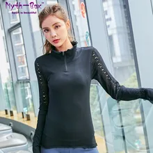 Весенняя женская рубашка для йоги Футболки с длинными рукавами тонкие сексуальные открытые топы Спортивные майки для занятий фитнесом пробежек быстросохнущие эластичные футболки для спортзала