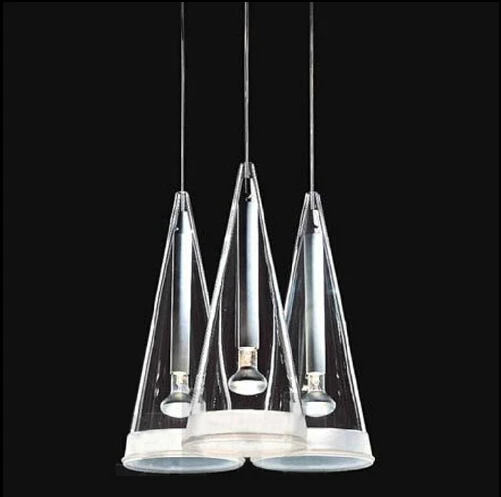 

new novel creative design glass vorin lampshade 16*30cm led E14 1/3/6/8/12 heads pendant light living room dining room lamp 1577