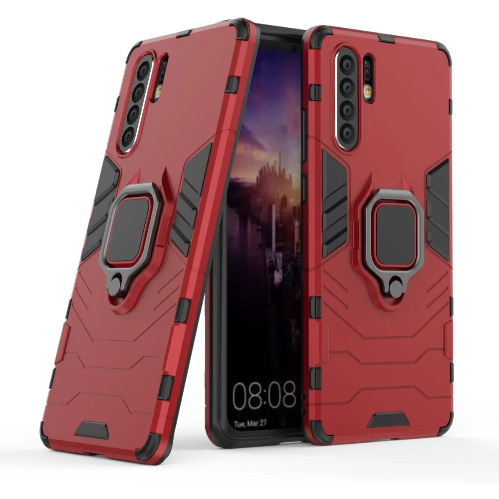 

for Huawei P30 Pro / P30 / P30 Lite Nova 4e Case Armor Stand Holder Bracket Hard Back Cover for Huawei P 30Pro Case Cover Shell