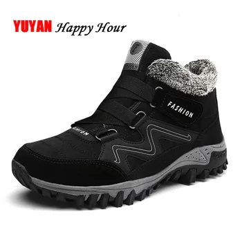

Warm Winter Shoes Men Snow Boots Thick Plush for Cold Winter Sneakers Non-slip Men's Ankle Boots Man Brand Sneakers KA458
