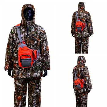 

Fishing Bag Canvas Multi-Purpose Waterproof Outdoor Waist Bags Fishing Reel Lure Tackle Pack Crossbody Sling Bag