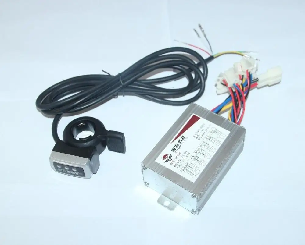 

36V 500W Motor Brushed Controller Speed Control box+Thumb Twist Throttle for Electric bike scooter