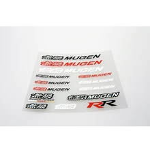 Aliauto acessórios do carro mugen power r r etiqueta do carro e decalque para honda apto tipo cívico r cidade cr-z lenda odyssey stepwgn vezel