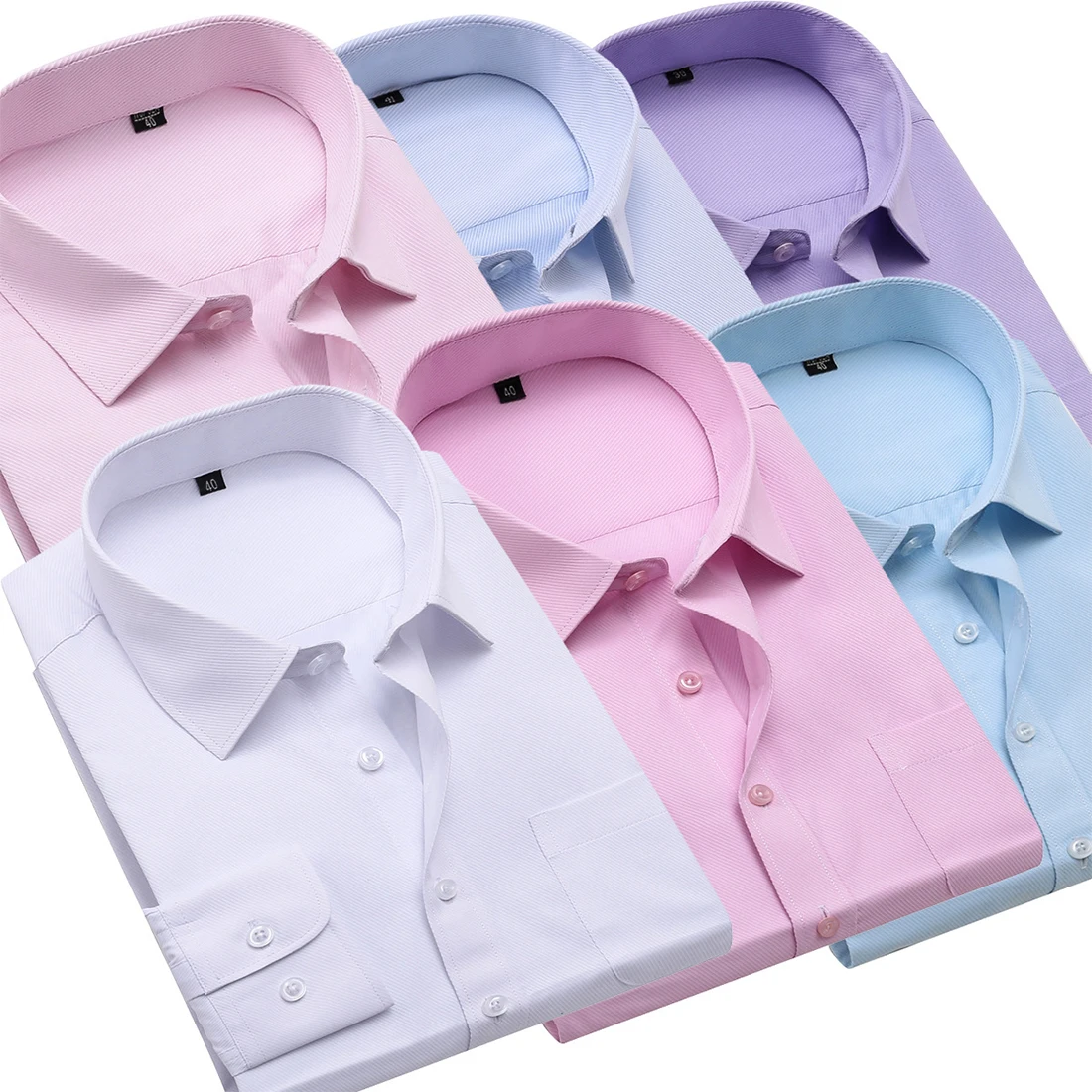 Xs 4xl Men Dress Shirt Long Sleeve Slim Brand Man Shirts Designer High