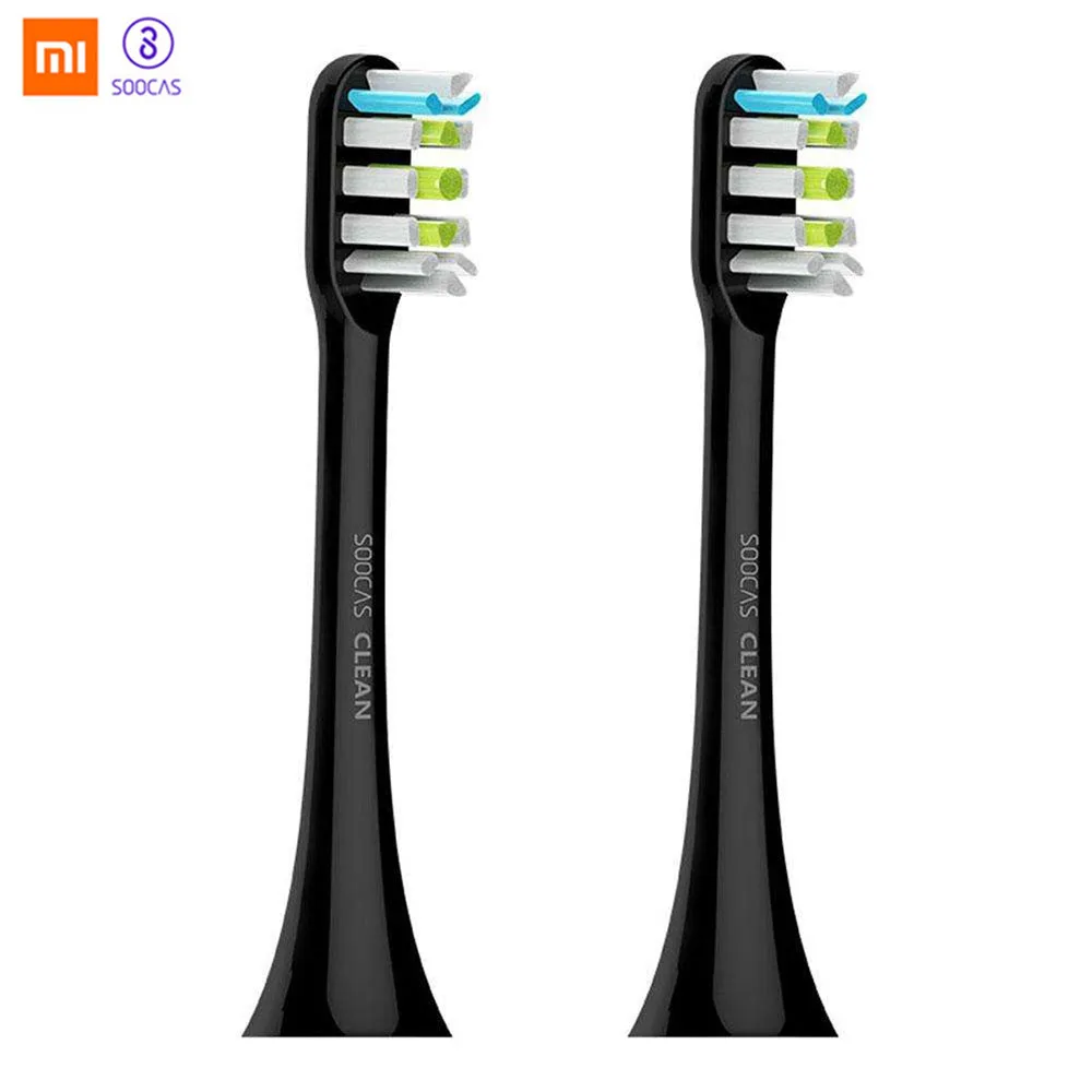 

XIAOMI SOOCAS 2Pcs Universal Black Replacement Toothbrush Heads For SOOCAS X1 / X3 Electric Toothbrush