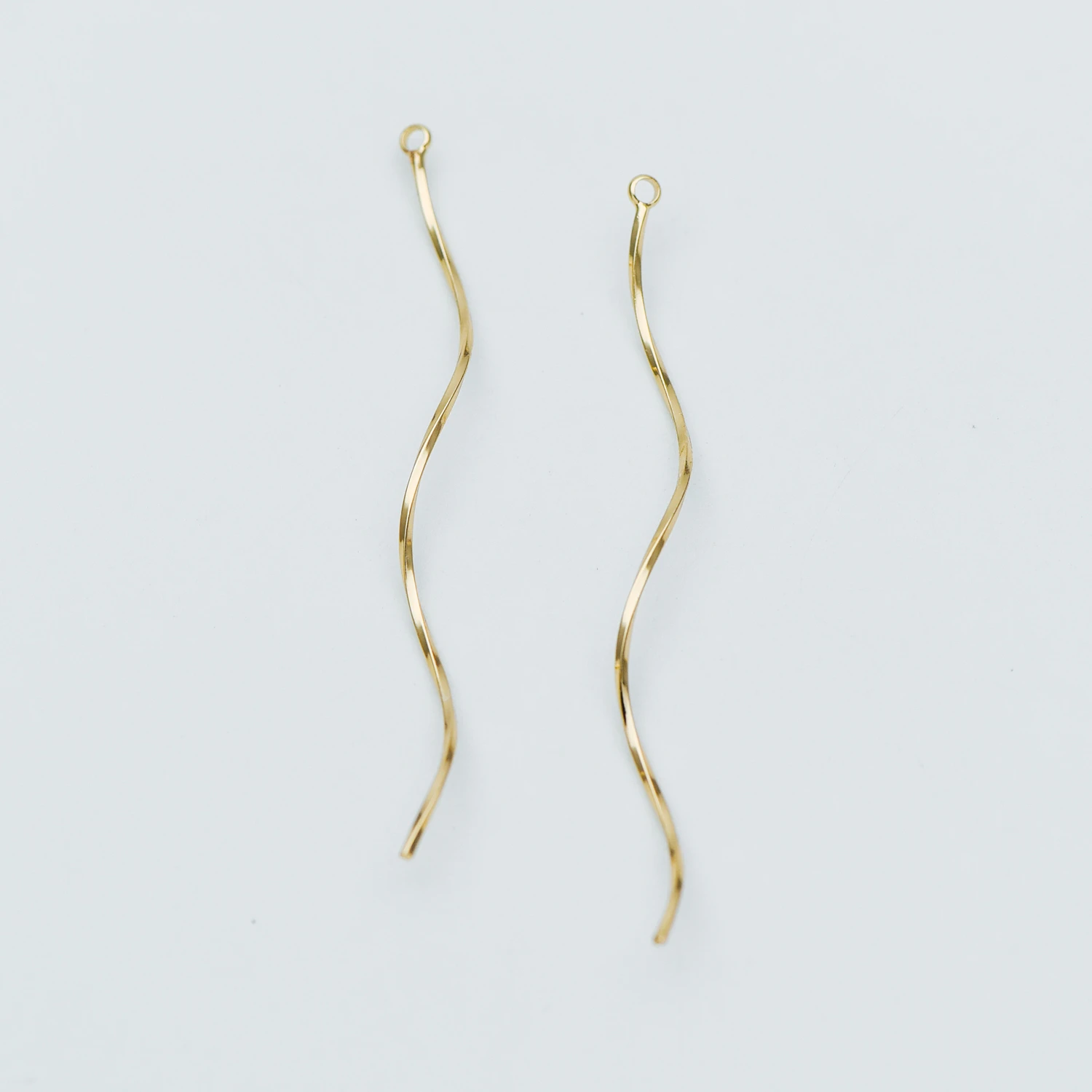 

10pcs Gold tone Brass Wire Pendants 66mm, Earring Component Charms (GB-606)
