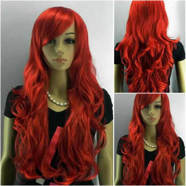 Hot Sell!heat Party hair Free shipping**** Sell!!! New Vogue red long curly Sexy Lady's wig |
