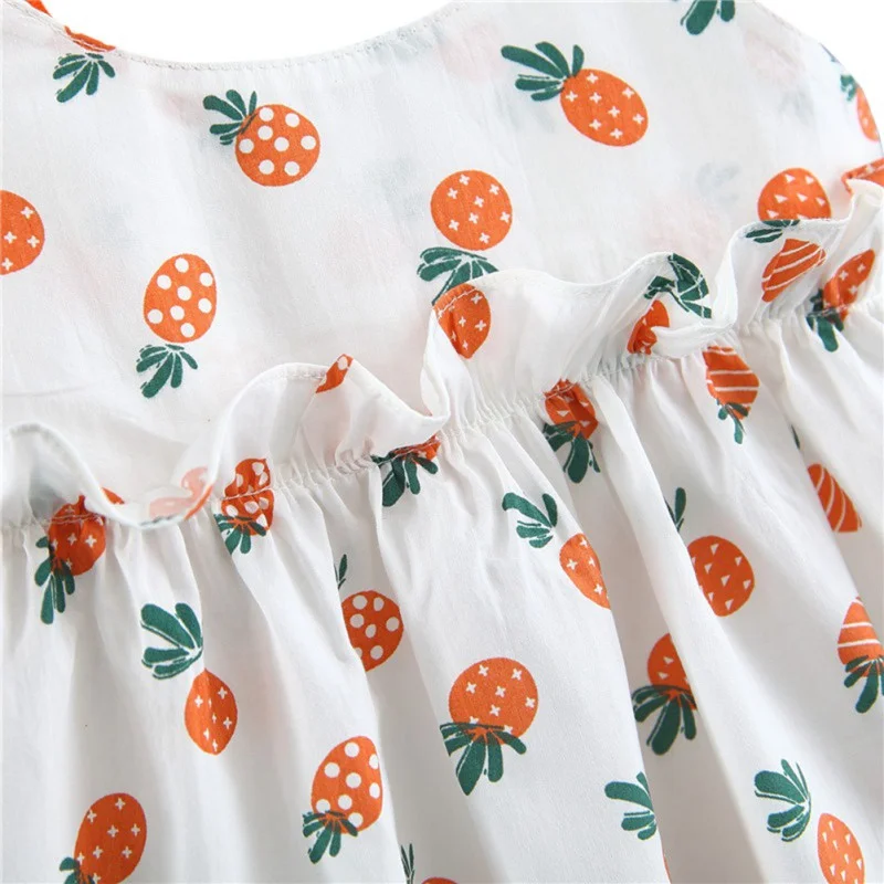 Детское платье для малышей красивое платье с цветочным рисунком для девочек летнее платье принцессы без рукавов для От 0 до 3 лет