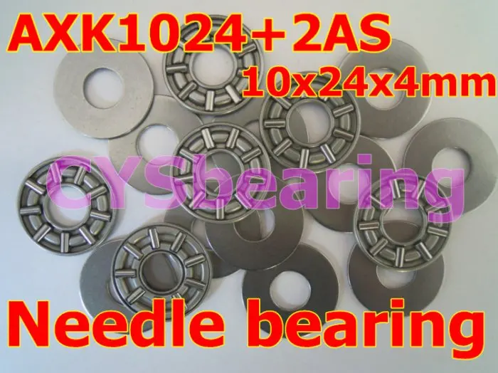 

AXK series 10X24X2mm AXK1024 +2AS thrust bearing for 10mm shaft