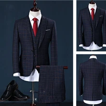 Свадебные Sposo Vestito Con Pantaloni Smoking Per Gli Uomini Свадебные Abiti Prom Migliore Vestito Dell'uomo(пиджак+ брюки+ бант