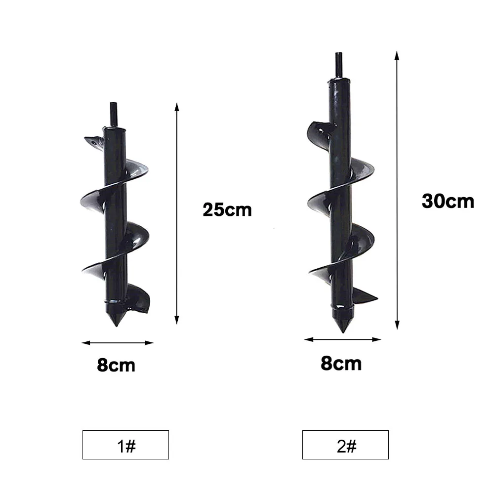 Садовый Бур спиральное сверло инструмент цветочный горшок шарик вал сверло шнек двора садоводства постельные принадлежности посадки отверстия землеройный инструмент