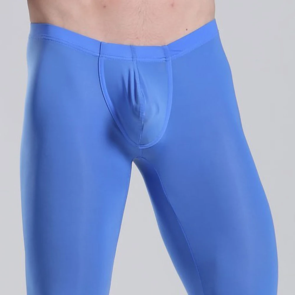 1 шт. Для мужчин прозрачный Капри сексуальный прозрачный шелк брюки с низкой талией штаны со звездами сексуальные обтягивающие выпуклые Пижама с карманом дышащие брюки