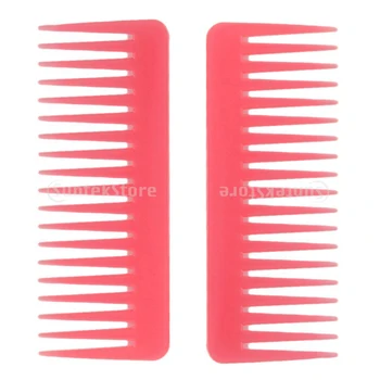 

2Pcs Wide Tooth Detangling Hair Brush Styling Shower Shampoo Combs Styling Tool