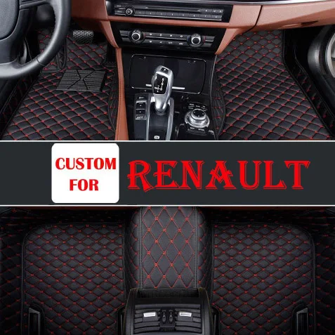 

Custom car floor mats For renault kangoo fluence captur talisman latitude all models 3D Auto car styling heavy duty all weather