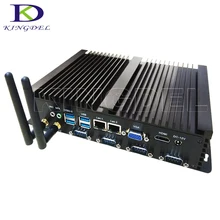 2017 dual lan mini pc с celeron 1037u процессора на борту, dual core 1.8 ГГц, vga + hdmi dual dislplay mini pc с rs232
