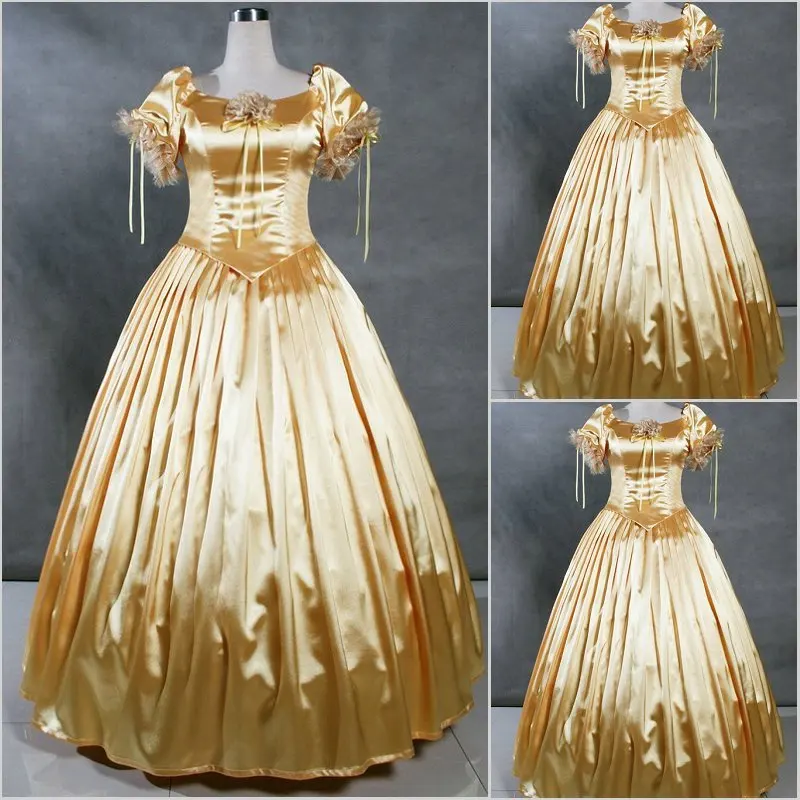 Gold Vintage Victorian/Medieval Southern Belle Princess ...