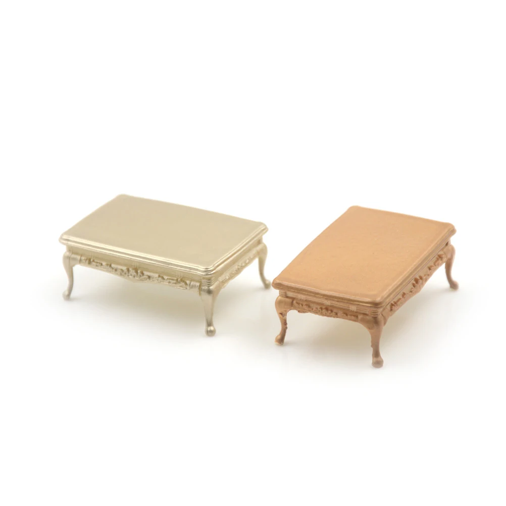 دمية غرفة المعيشة أثاث مصغر طاولة شاي نهاية الجدول الديكور 5.1*3.4*2 سنتيمتر