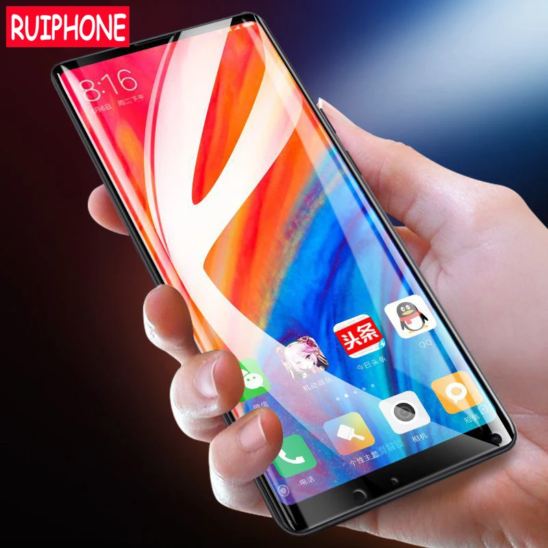 Закаленное стекло HD для Xiaomi Mi MIX 2 S полноразмерная Защитная пленка экрана