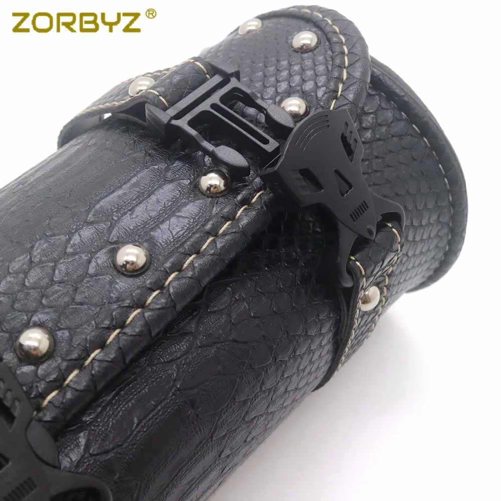 ZORBYZ мини мотоциклетная черная сумка из искусственной кожи на руль для