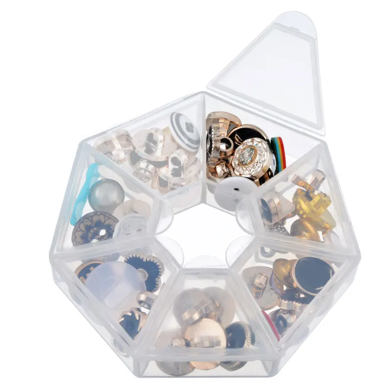 

Hoomall 2PCs 7 Lattices Plastic Storage Box Case For Beads Jewelry Display Acrylic Organizer Container Box For Jewelry