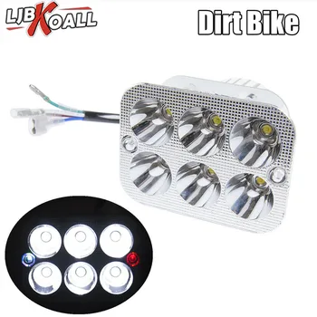 

Motorcycle 18W LED Headlight Lamp For Honda KTM Suzuki Dirt Bike Dual Sport Enduro Off Road White Motorbike Spotlight Head Light