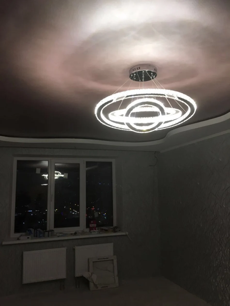 Diсветодио дный mmable LED Хрустальная Подвесная лампа DIY креативный Ресторан шнур подвесные светильники Современный стиль домашние огни