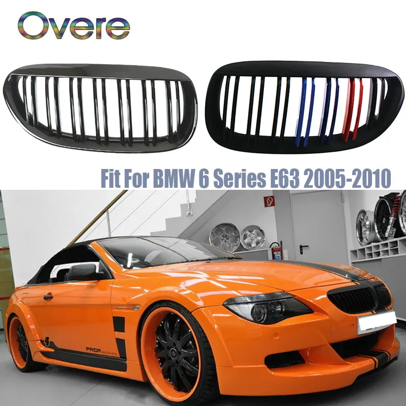 Автомобильные передние гоночные грили OVERE для BMW E63 E64 6 Series Coupe M6 650Ci 645Ci 2003 2010 м